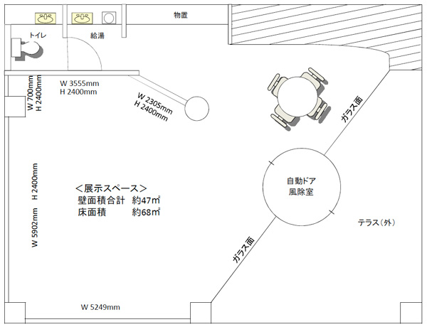 ギャラリー『農』の間取り図